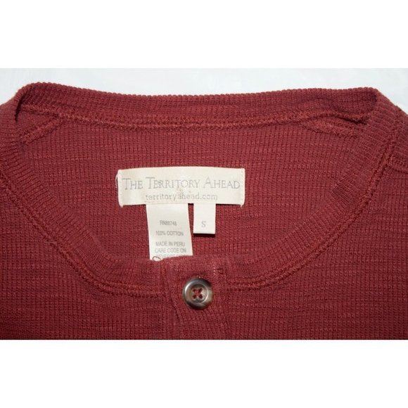 The Territory Ahead Mens  Long Sleeve Henley Pullover Shirt Size Small - Picture 5 of 5